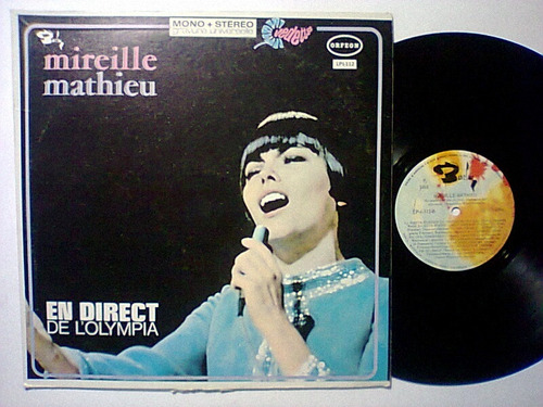 Mireille Mathieu Direct De L'olympia Lp  Live 1968 Seminuevo