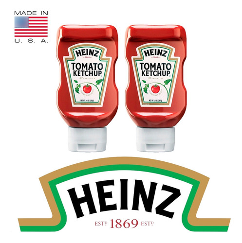 Heinz Ketchup 397g Original Usa Importado Pack X 2 Unidades