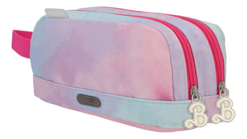 Lapicera Estuche Organizador Barbie Azul/rosa 041a Color Azul