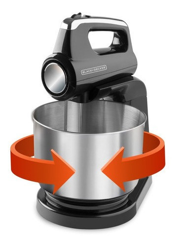 Imagen 3 de 8 de Batidora De Pedestal Black & Decker Mx-1200 Negro