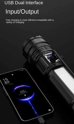 Linterna Recargable Ultra Potente Largo Alcance 15000mah