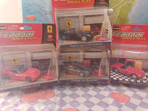 Race Y Play Colleccion 12 Autos Originales Ferrari Completa 