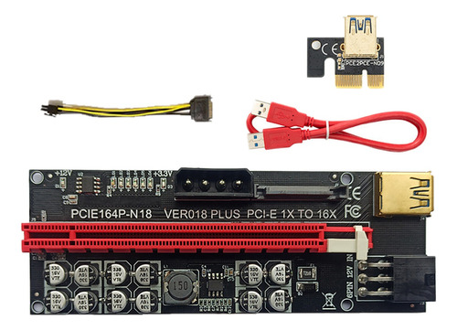 Tarjeta Vertical Pcie Ver018 De 1 Unidad A 16 Tarjetas Gráfi