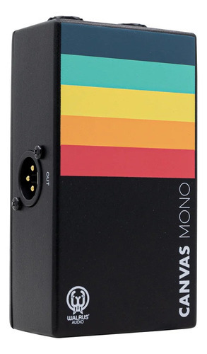 Pedal Walrus Audio Canvas Mono Direct Box & Line Isolator Di Cor Preto