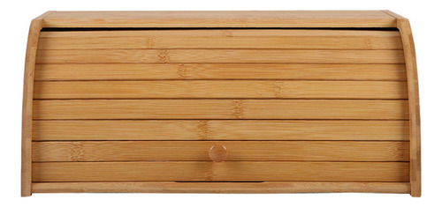 Rolltop Pan Box Organización Caja De Pan De Madera Para