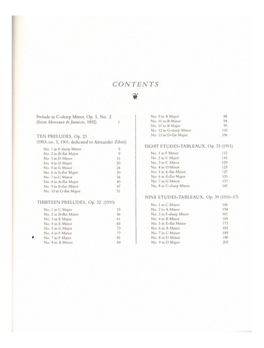 Complete Preludes And Etudes-tableaux., De Sergei Rachmaninoff. Dover Piano Editorial Dover Publications Inc., Tapa Blanda, Edición Primera En Inglés, 2020