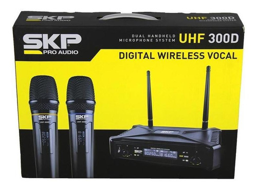 Microfono Inalambrico Doble Skp Uhf 300d