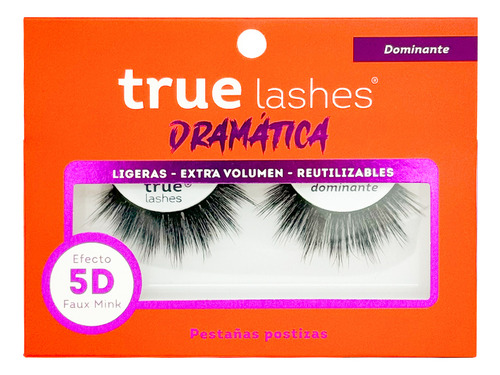 Pestañas Postizas True Lashes Colección Dramática Color Dominante