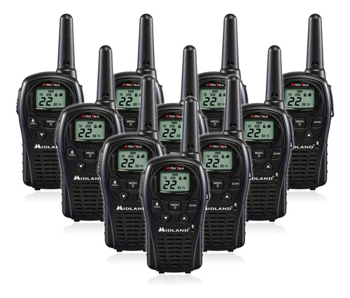 24 Milla Alcance Walkie Talkie - Negro 10