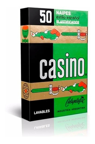  Naipes Español 50 Cartas Plastificadas Casino Lavable  