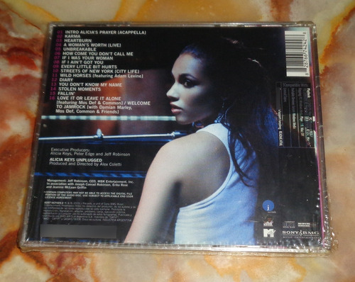 Alicia Keys - Unplugged - Cd Nuevo Cerrado