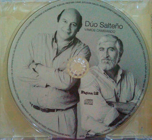 Cd Dúo Salteño Vamos Cambiando