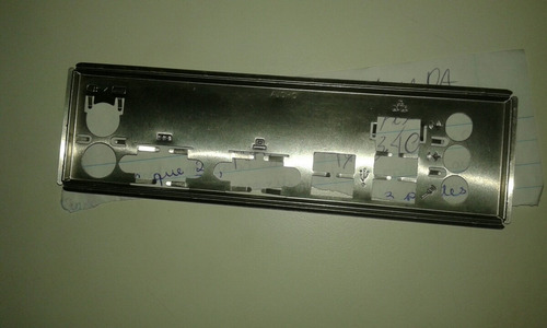 Imagem 1 de 6 de Tampa Espelhada Conector P/ Placa Mãe Atx.