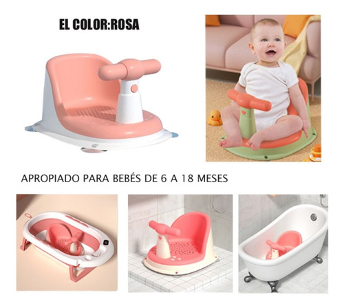 Silla De Ducha Para Bebés Y Niños Pequeños Asiento De Baño