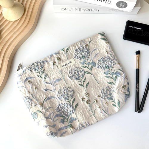 Bolsa De Maquillaje De Lona Con Cremallera
