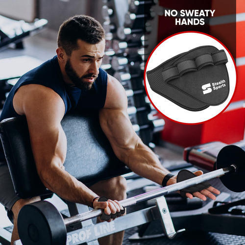 Almohadillas De Agarre Neopreno Gym Grip 2023 Negro Y Azul