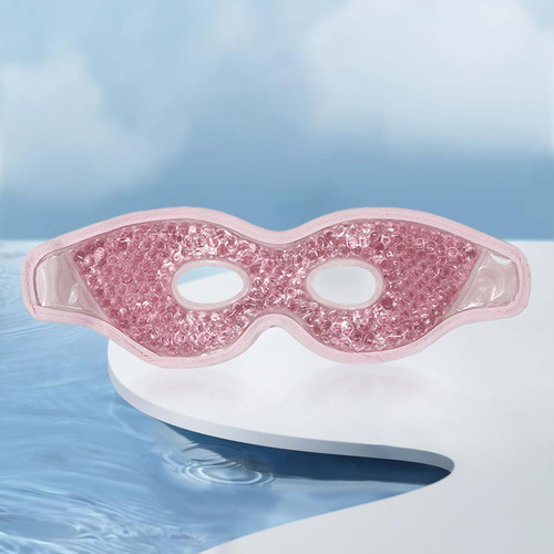 2 Mascarilla De Gel Para Ojos Con Orificios Rosa