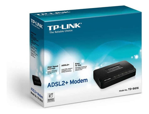 Modem Tp-link Td8616 Adsl2+ Aba Cantv Sin Adaptador Corrient