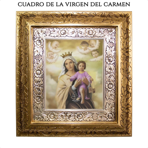 Cuadro Virgen Del Carmen 45x40 Cm