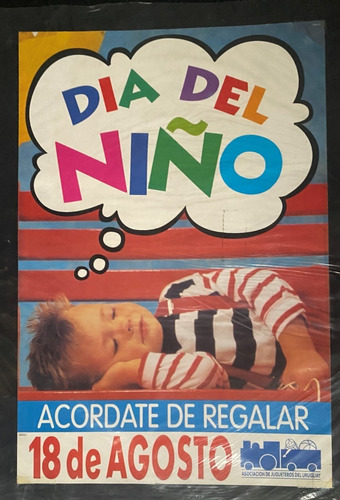 Afiche Día Del Niño Jugueteros Del Uruguay Década 80 Ez4b2