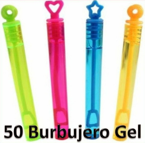 Imagen 2 de 10 de 50 Burbujero Tubo Gel Color Burbujas Boda Fiesta Evento Mini