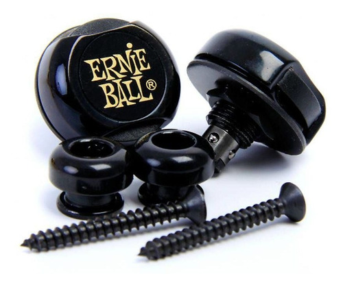 Ernie Ball Strap Lock Trabacorrea Profesional Color Negro