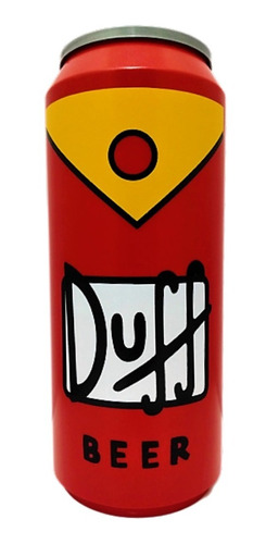 Lata De Plástico Duff 2 Lts Colección Simpson Alcancía Beer