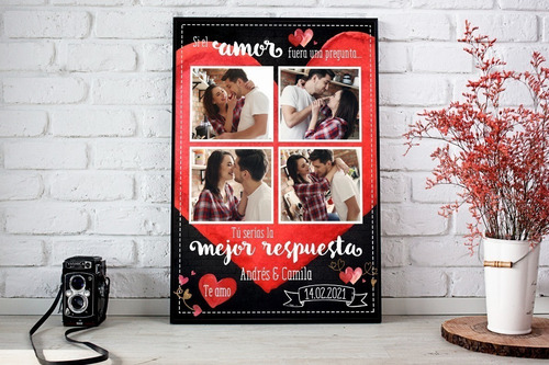 Kit Imprimible Cuadros Día Del Amor Vol.4 | Editable Psd