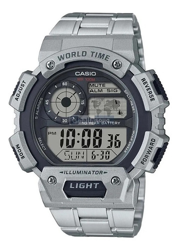Relogio Casio Ae 1400whd-1 Crono 5alarm Timer 100m Hora Mun