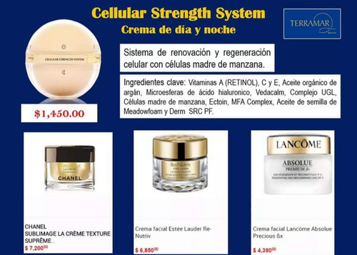 Cellular Strength System Crema Día / Loción Crema Antiarruga