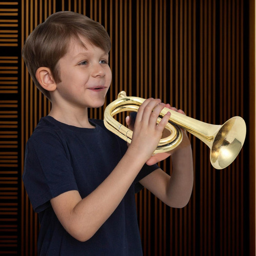 Cuerno De Trompeta Corneta Corneta Chapada En Oro Instrument