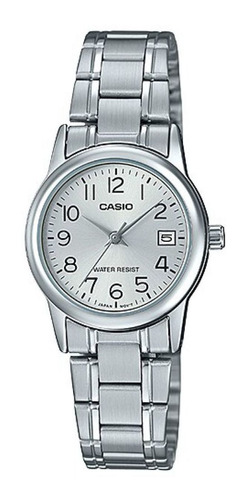 Reloj Para Mujer Casio Ltp_v002d_7b Plateado