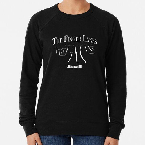 Buzo La Camiseta Finger Lakes New York Con Nombres De Lago C