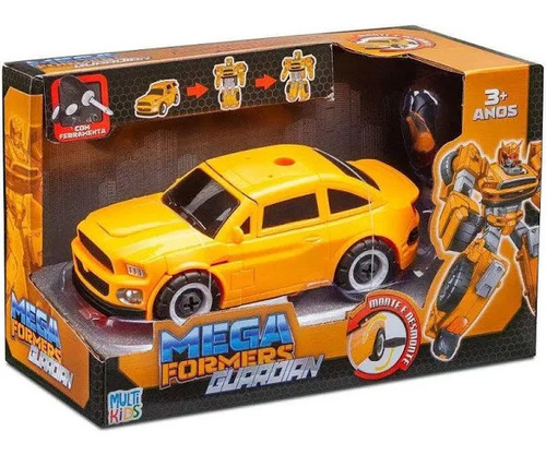 Carrinho Transformavel Megaformers Guardian Multikids Br1757