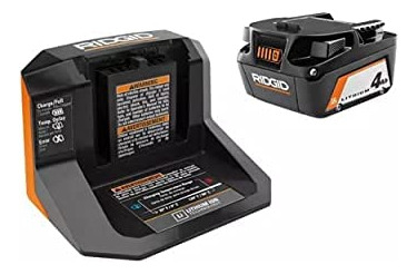 Ridgid 18v Litio-ion 4.0 Ah Batera Y Cargador Starter Kit