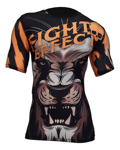 Remera Lycra Rashguard Lion 1.0 Bjj Nogi Submission Kick Mma