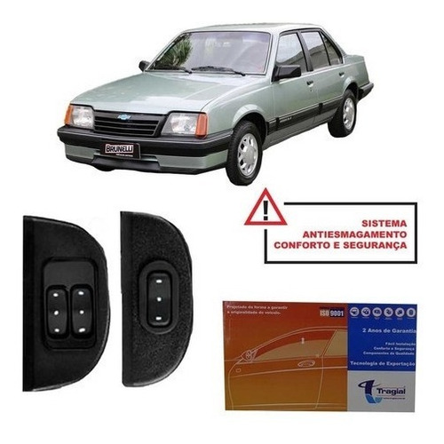 Imagem 1 de 4 de Kit Vidro Elétrico Tragial Gm Chevrolet Monza Dianteiro 4p