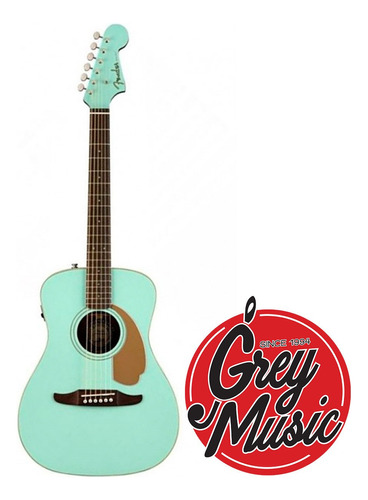 Guitarra Fender Malibu Player Electroacustica Aqua Wn 