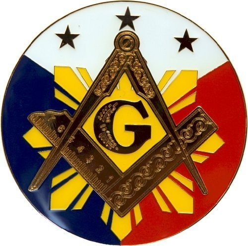 Emblema Masónico 3'' Red White Blue