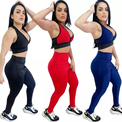 Kit de Legging para academia moda fitness