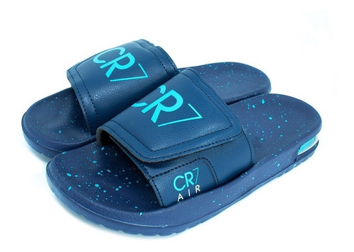 Imagen 1 de 4 de Sandalias Hombre Cr7-10 Azul Moletto