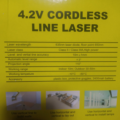 Imagen 7 de 9 de Nivel Laser Autonivelante 360 Grados Con Trípode De Aluminio