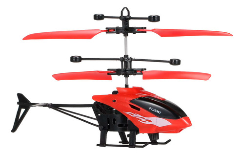 Helicóptero Voador Controle Remoto Infantil Recarga Rápida Cor Vermelho