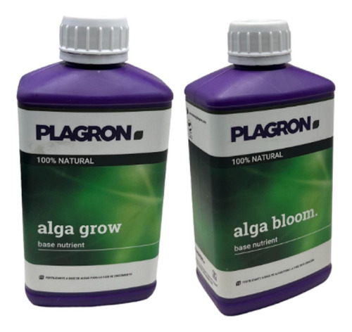 Kit Plagron Alga Grow Bloom Organico 500ml