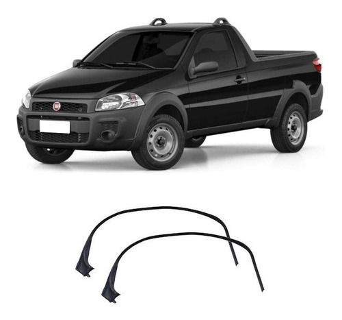 Kit Borrachas Pingadeira Fiat Palio Strada Ate 2012 2 Portas