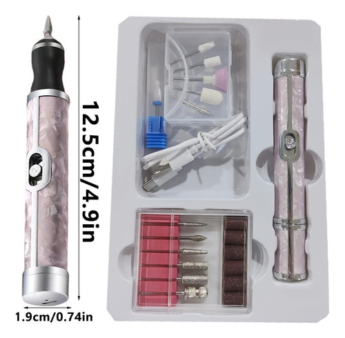Taladro Torno Pulidor Esmeril Manicure Pedicure Portátil Usb