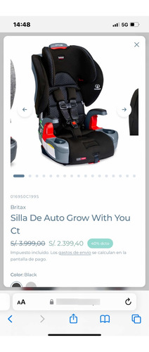 Silla De Auto Britax Autogrow Cg