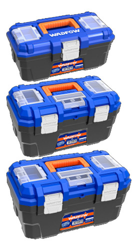 Set 3 Cajas De Herramientas 13 16 19 B/metálico Wadfow G P Color Negra