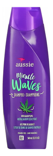 Aussie Miracle Waves Champú Sin Parabenos De Cáñamo