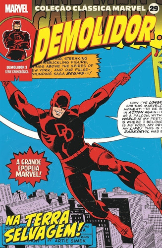 Coleção Clássica Marvel Vol.29 - Demolidor Vol.03, de Lee, Stan. Editora Panini Brasil LTDA, capa mole em português, 2022